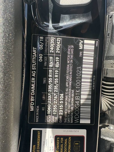 2019 MERCEDES-B GLC 300 Base