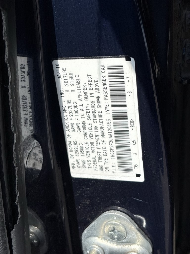 2010 Honda Accord LX 2.4