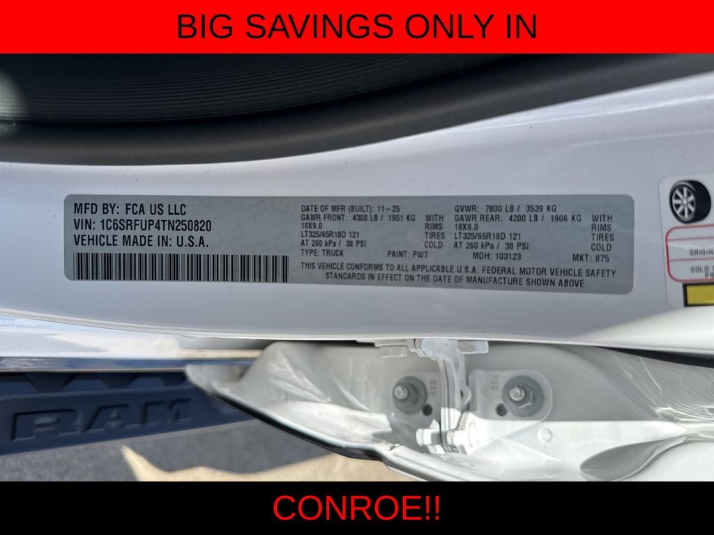 2026 RAM 1500 RHO