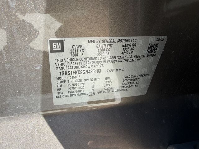 2016 GMC Yukon XL SLE