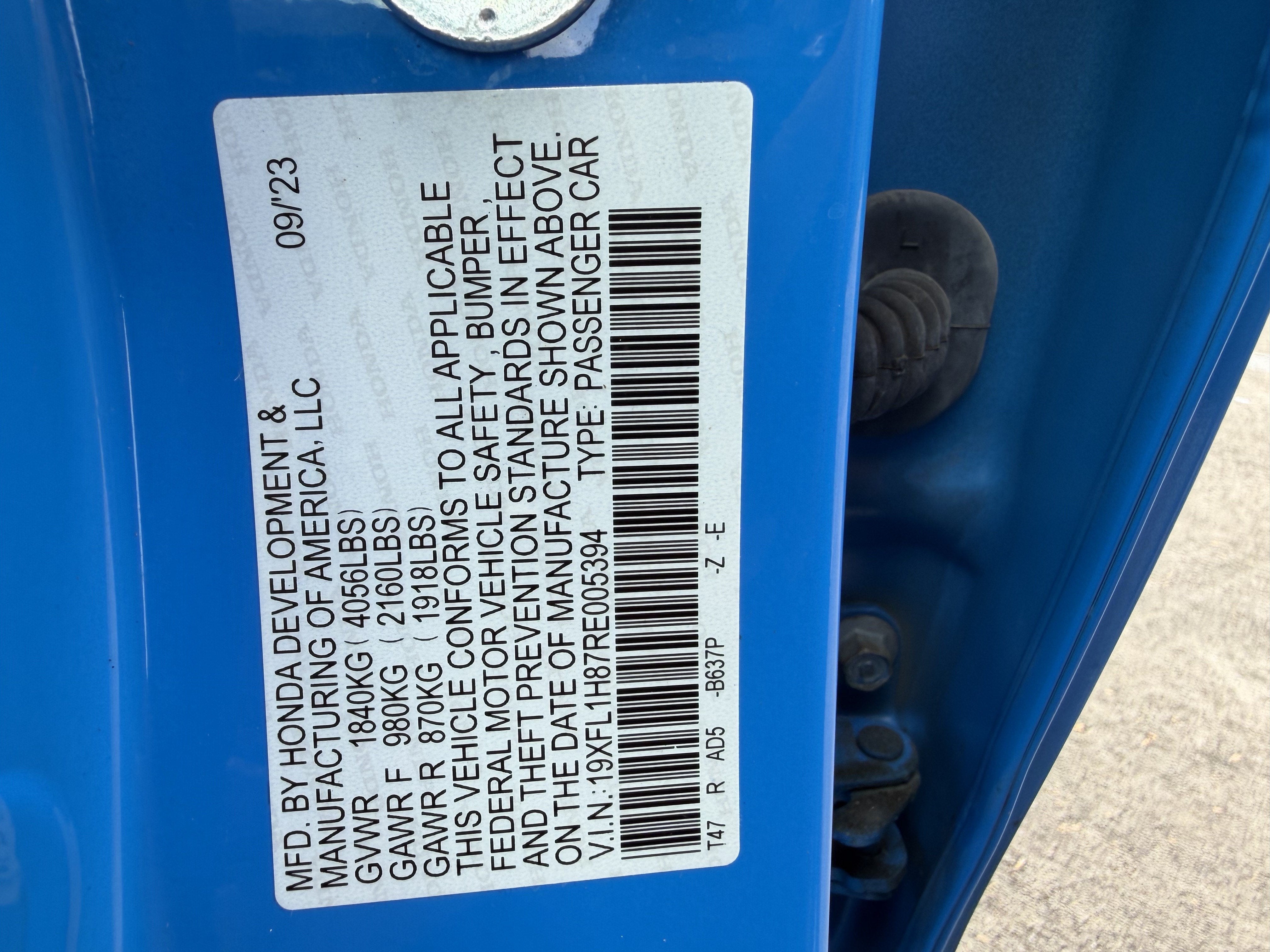 2024 Honda Civic Hatchback Sport Touring